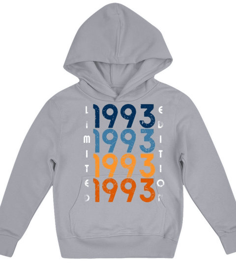 30 Years Vintage 1993 Retro 30th Birthday Kids Hoodie