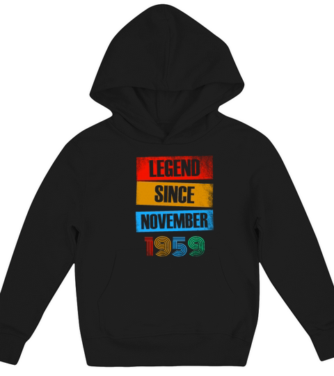 60th Birthday November Vintage Legend 60 Kids Hoodie