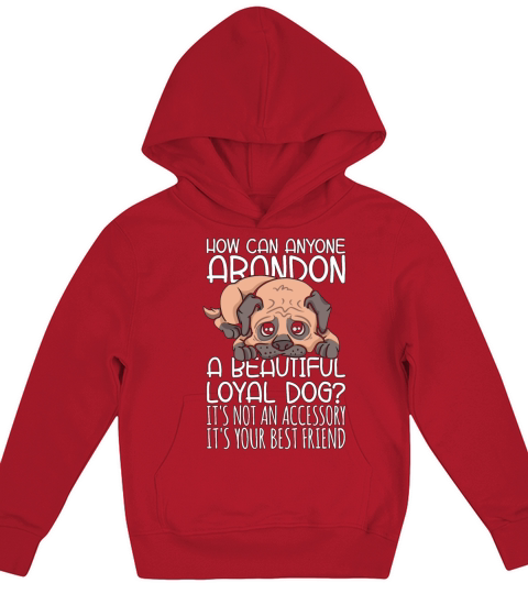 Abandoned Pets How Can Anyone Adopt Animal Lover Kids Hoodie