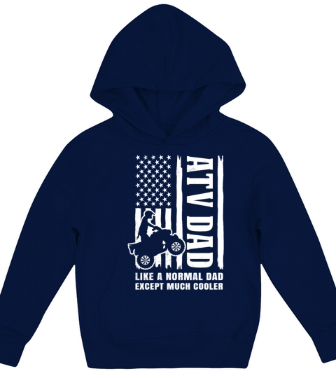 all terrain vehicles Vintage flag theme funny DAD Kids Hoodie
