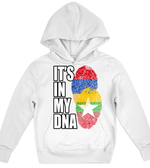 Burmese And Armenian Mix Heritage DNA Flag Kids Hoodie