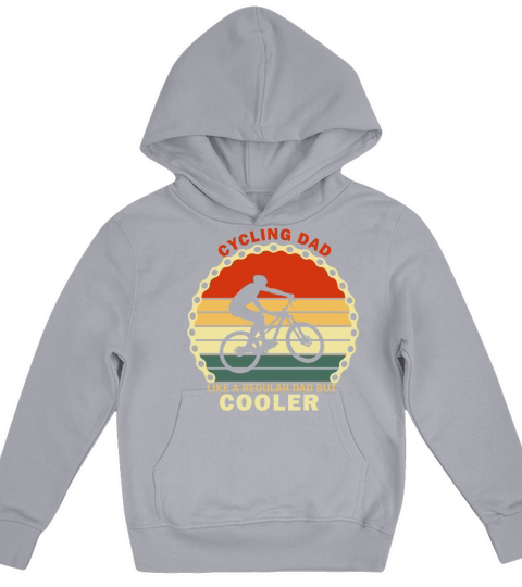 Cycling Dad Like A Regular Dad But Cooler Kids Hoodie
