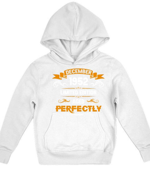 December 1952 Vintage Birthday Present Kids Hoodie