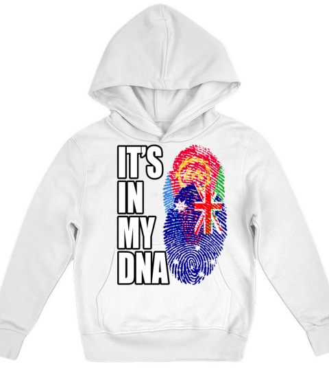 Eritrean And Australian Mix Heritage DNA Flag Kids Hoodie