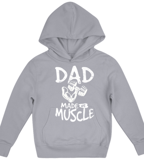 Funny Weightlifting Father Workout Gym Fitness Lif Kids Hoodie