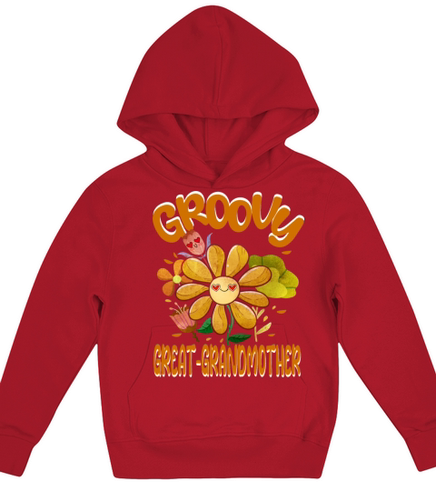 Groovy Great-Grandmother Family Matching Vintage Kids Hoodie