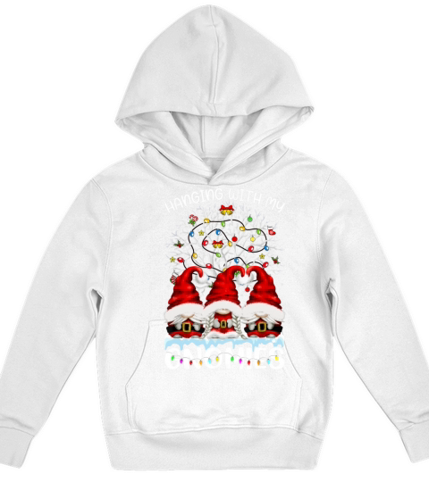 Hanging With My Gnomies Nordic Santa Gnome Christm Kids Hoodie