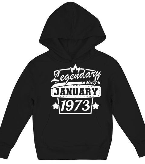 Legendary since January 1973 Retro 50th birthday Kids Hoodie