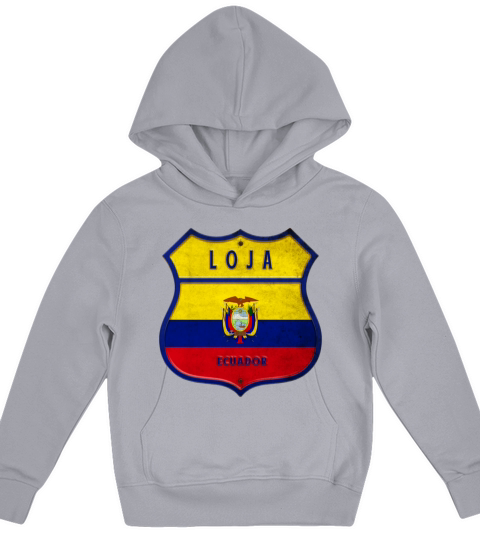 Loja Ecuador coat of arms flag design Kids Hoodie