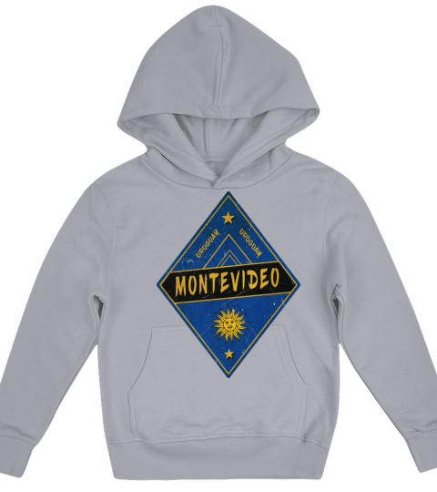 Montevideo Uruguay Vintage Design Kids Hoodie