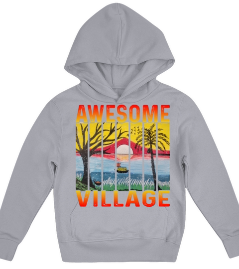 retro vintage t shirt design Kids Hoodie