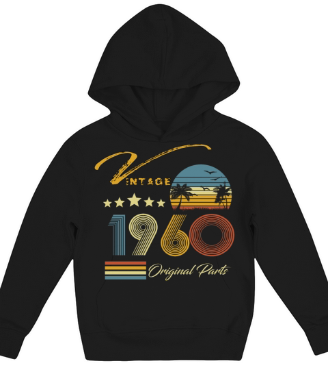 vintage 1960 Kids Hoodie