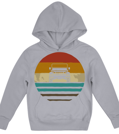 Vintage Jeeps Retro 70S Sunset Off Road Men Women Kids Hoodie