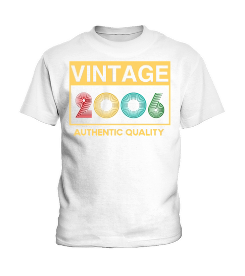 16 Years Old 2006 Vintage 16th Bday Idea Boys Girl Kids T-Shirt