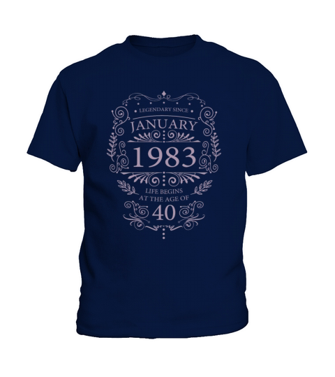 Funny sayings for the 40th birthday January 1983 Kids T-Shirt