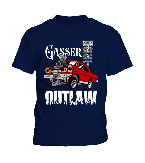 Gasser Outlaw Class Vintage Drag Racing Race Car Kids T-Shirt