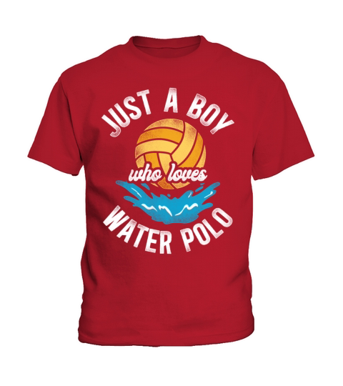 Water Polo Vintage Just A Boy Who Kids T-Shirt
