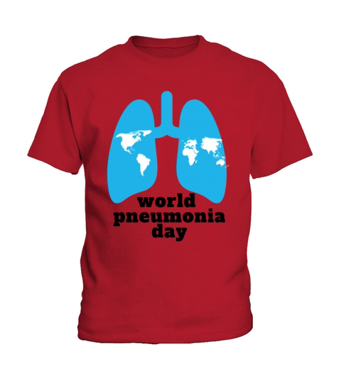 word pneumonia day logo Kids T-Shirt