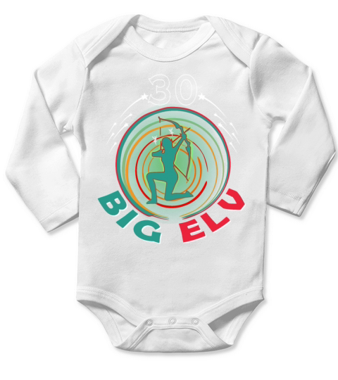 30 Vintage elves Birthday Fantasy Long Sleeve Baby One-Piece