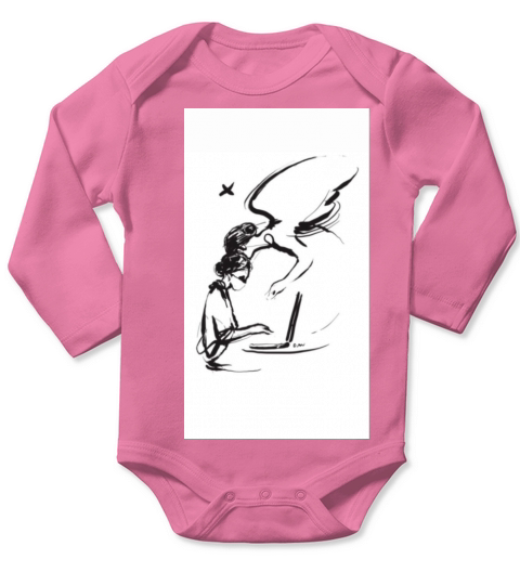 Angel kiss Long Sleeve Baby One-Piece