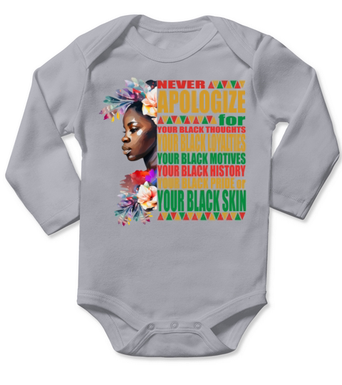 Black History Quotes African American History Long Sleeve Baby One-Piece