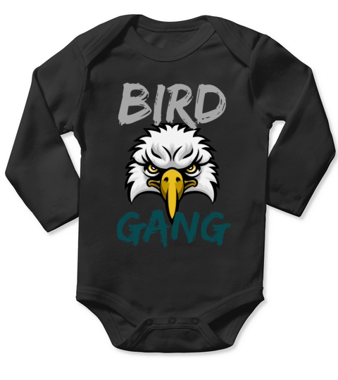 Eagle Bird Gang Funny Philadelphia Long Sleeve Baby One-Piece