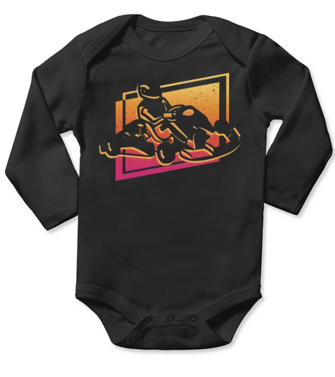 Go-Kart Vintage go karts motorsport Kart Racing Long Sleeve Baby One-Piece