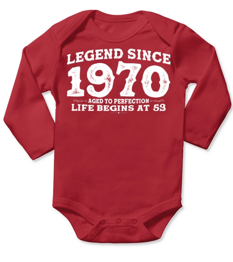Legend Since 1970 53 Year of Perfection - 53rd Long Sleeve Baby One-Piece