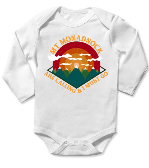Mount Monadnock New Hampshire Long Sleeve Baby One-Piece