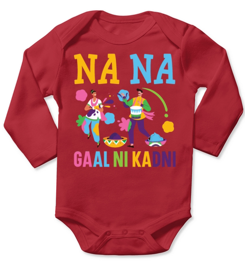 Na Na Gaal Ni Kadni Hindu Buddhist Holi Festival Long Sleeve Baby One-Piece