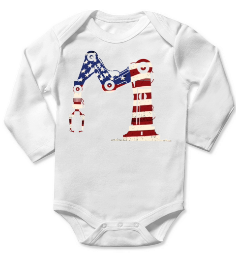 Robot Robotics Engineer American Long Sleeve Baby One-Piece