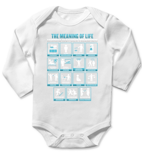 Socrates Philosophy Design for a Philosophy Long Sleeve Baby One-Piece