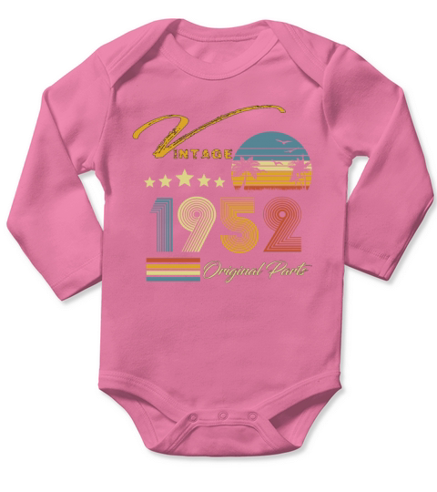 vintage 1952 Long Sleeve Baby One-Piece