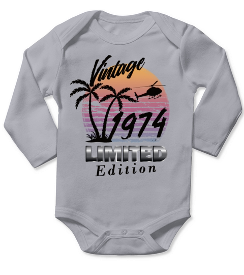 Vintage 1974 Limited Edition Long Sleeve Baby One-Piece