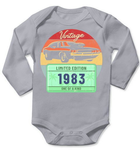 Vintage 1983 Long Sleeve Baby One-Piece
