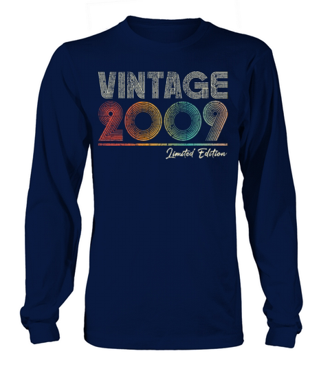 14 Years Old Vintage 2009 14th Birthday Gifts Long sleeved Unisex