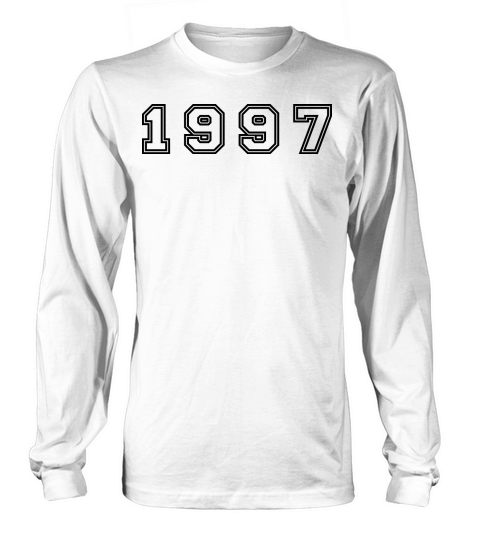 1997 Year Number Long sleeved Unisex