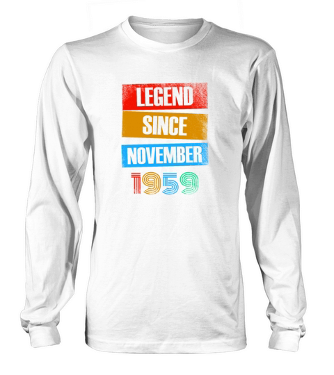 60th Birthday November Vintage Legend 60 Long sleeved Unisex