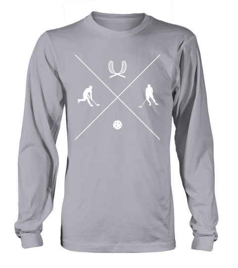Floorball Player Vintage Retro Unihockey Long sleeved Unisex