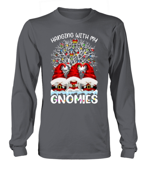 Hanging With My Gnomies Nordic Santa Gnome Christm Long sleeved Unisex