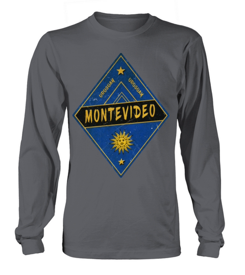 Montevideo Uruguay Vintage Design Long sleeved Unisex