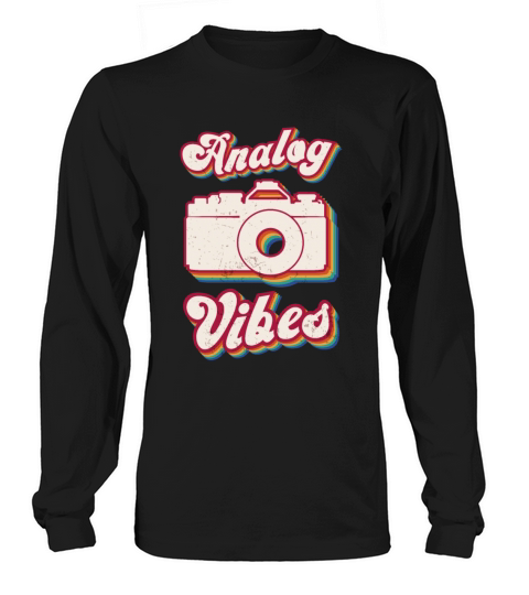 Retro Photographer Vintage Analog Vibes Long sleeved Unisex