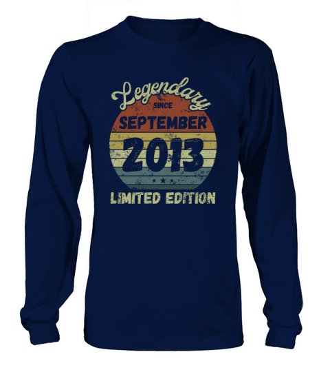 September 2013 - Vintage Birthday Present Long sleeved Unisex