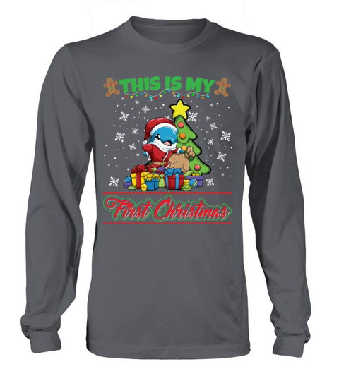 This Is My First Christmas Toddler One Year X-Mas Long sleeved Unisex