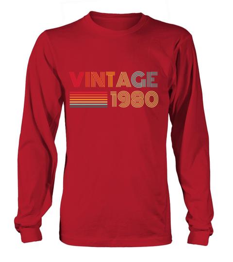 Vintage 1980 Long sleeved Unisex