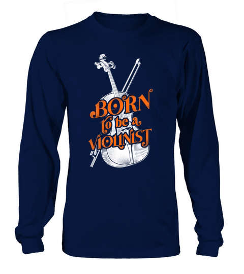 Violin Violinist Vintage Born To Long sleeved Unisex