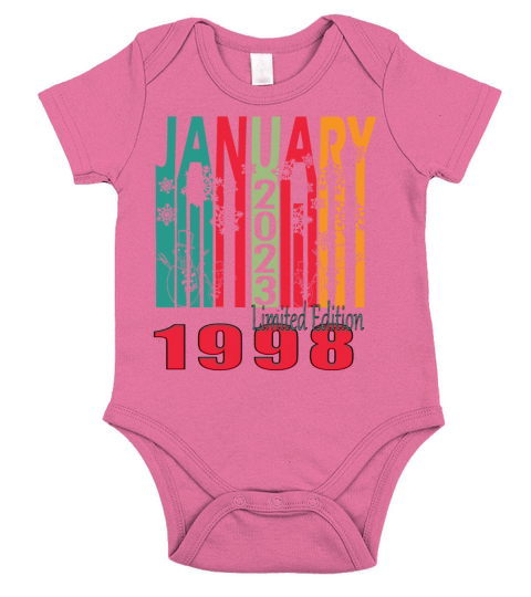 1998 January vintage born gift Short Sleeve Baby One-Piece