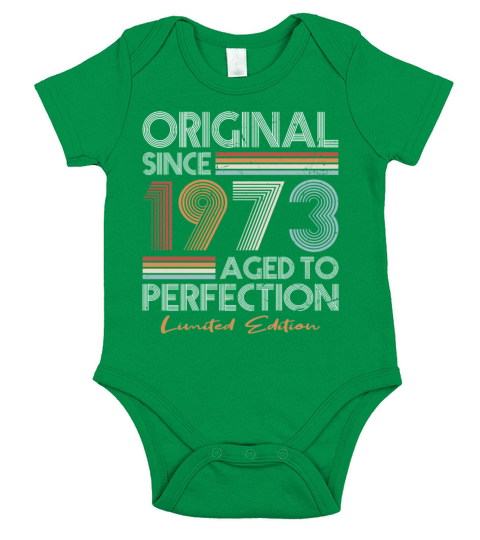 50th birthday vintage 1973 original since 1973 Short Sleeve Baby One-Piece