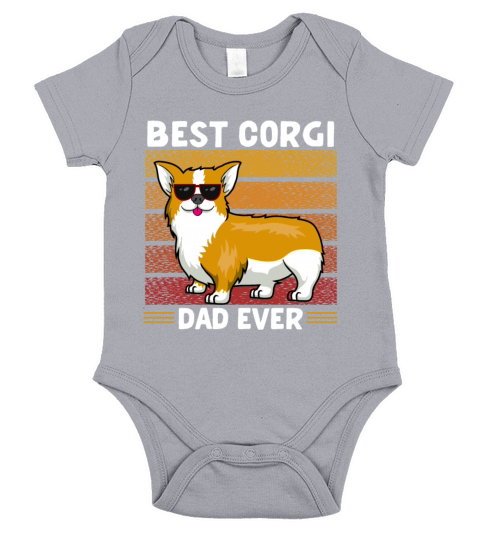 Best Corgi Dad Ever Short Sleeve Baby One-Piece