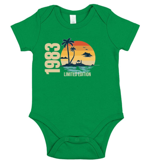 Birthday Limited Edition 1983 Short Sleeve Baby One-Piece